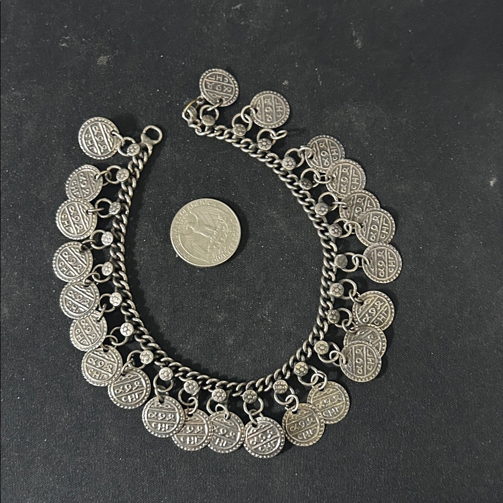 Handmade Authentic Bellydance Anklet/Bracelet Coin Jingle